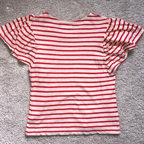 Madewell Flutter sleeve Top - Picture 5 of 5